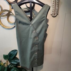 WARP + WEFT Green Cotton Jumper